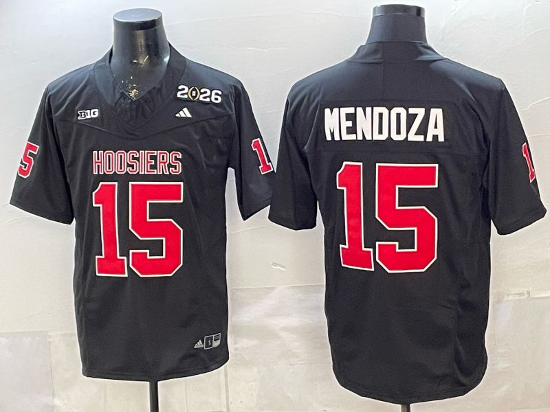 Men 2026 Ohio State Buckeyes #15 Mendoza Black Nike Limited NCAA Jersey 074